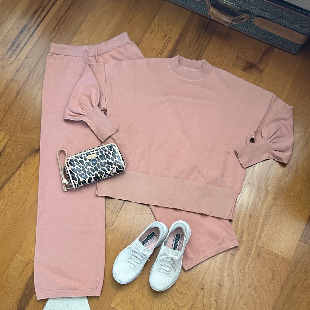 Blush Color Amazon Lounge Set(pant & top only)